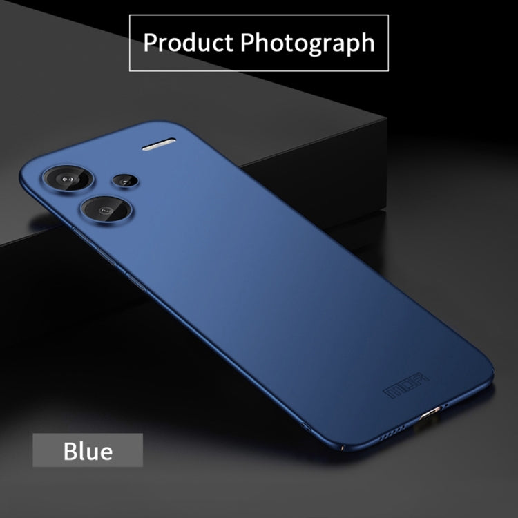 For Redmi Note 13 Pro+ MOFI Micro-Frosted PC Ultra-thin Hard Phone Case(Blue) - Note 13 Pro+ Cases by MOFI | Online Shopping South Africa | PMC TechLife