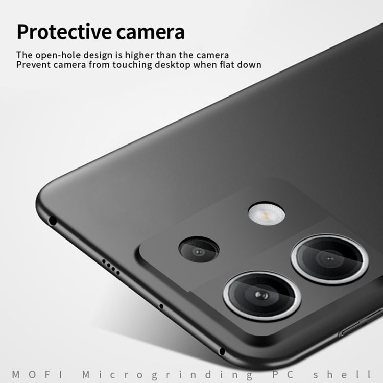For Xiaomi Redmi Note 13 Pro 5G MOFI Micro-Frosted PC Ultra-thin Hard Phone Case(Black) - Xiaomi Cases by MOFI | Online Shopping South Africa | PMC TechLife | Buy Now Pay Later Mobicred