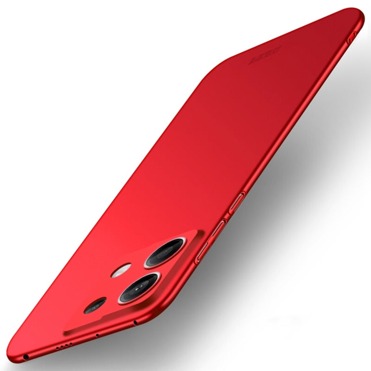 For Xiaomi Redmi Note 13 Pro 5G MOFI Micro-Frosted PC Ultra-thin Hard Phone Case(Red) - Xiaomi Cases by MOFI | Online Shopping South Africa | PMC TechLife | Buy Now Pay Later Mobicred