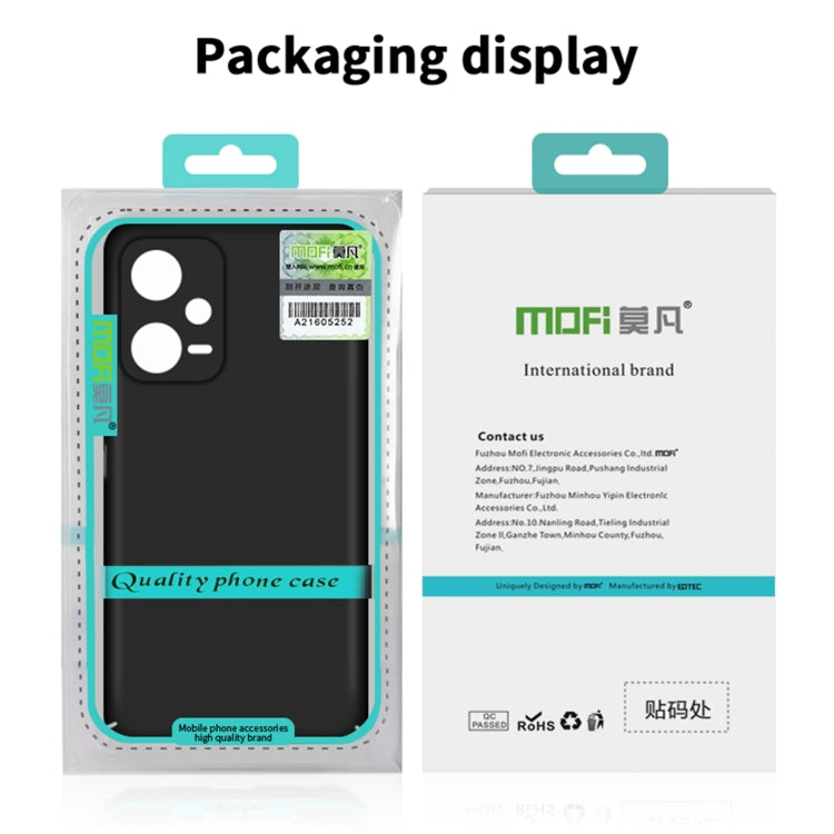 For Xiaomi Redmi Note 13 Pro 4G MOFI Micro-Frosted PC Ultra-thin Hard Phone Case(Black) - Xiaomi Cases by MOFI | Online Shopping South Africa | PMC TechLife | Buy Now Pay Later Mobicred