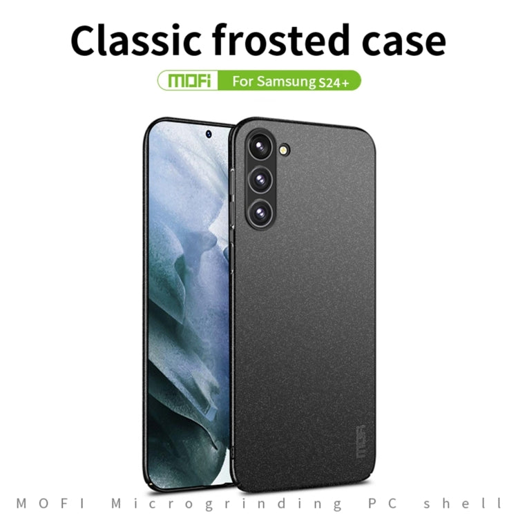For Samsung Galaxy S24+ 5G MOFI Fandun Series Frosted PC Ultra-thin All-inclusive Phone Case(Green) - Galaxy S24+ 5G Cases by MOFI | Online Shopping South Africa | PMC TechLife