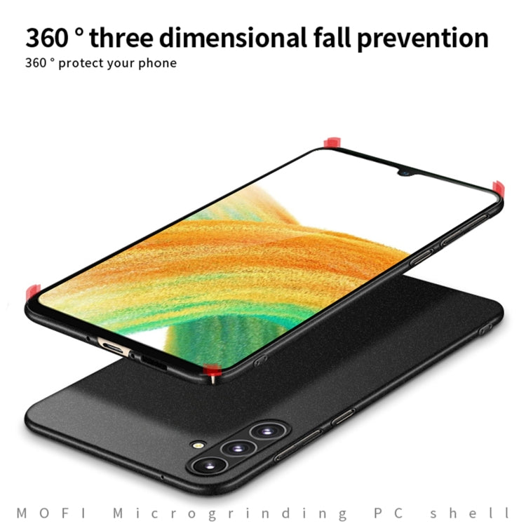 For Samsung Galaxy A35 5G MOFI Fandun Series Frosted PC Ultra-thin All-inclusive Phone Case(Black) - Galaxy Phone Cases by MOFI | Online Shopping South Africa | PMC TechLife | Buy Now Pay Later Mobicred