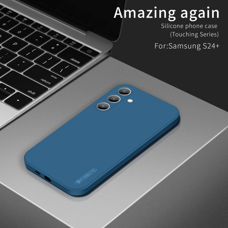 For Samsung Galaxy S24+ 5G PINWUYO Sense Series Liquid Silicone TPU Phone Case(Blue) - free shipping - PMC Jewellery - Order now!