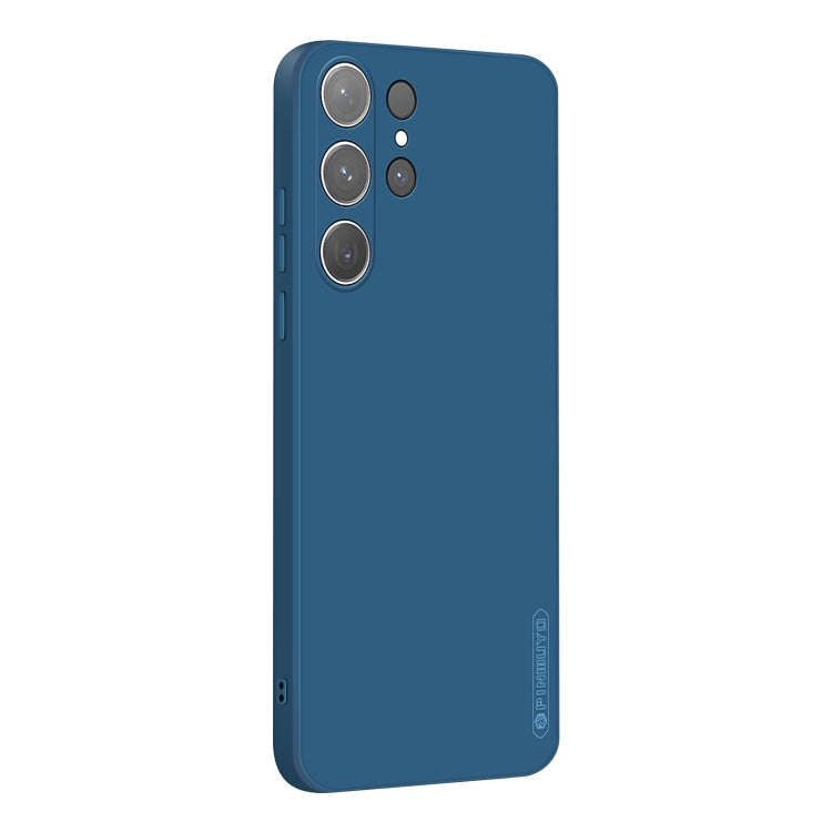 For Samsung Galaxy S24 Ultra 5G PINWUYO Sense Series Liquid Silicone TPU Phone Case(Blue) - free shipping - PMC Jewellery - Order now!
