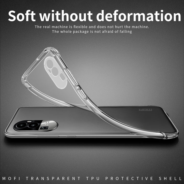 For OPPO Reno10 Pro China MOFI Ming Series Transparent Ultra-thin TPU Phone Case(Transparent) - free shipping - PMC TechLife - Order now!