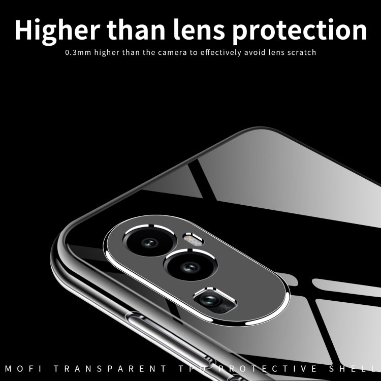 For OPPO Reno10 Pro China MOFI Ming Series Transparent Ultra-thin TPU Phone Case(Transparent) - free shipping - PMC TechLife - Order now!