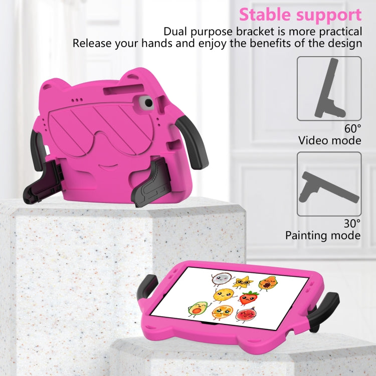 For Lenovo Tab M10 Plus TB-125 2022 Ice Baby EVA Shockproof Hard PC Tablet Case(Rose Red+Black) - Lenovo by PMC TechLife | Online Shopping South Africa | PMC TechLife | Buy Now Pay Later Mobicred