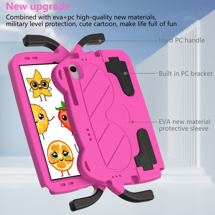 For Lenovo Tab M10 Plus TB-125 2022 Ice Baby EVA Shockproof Hard PC Tablet Case(Rose Red+Black) - Lenovo by PMC TechLife | Online Shopping South Africa | PMC TechLife | Buy Now Pay Later Mobicred
