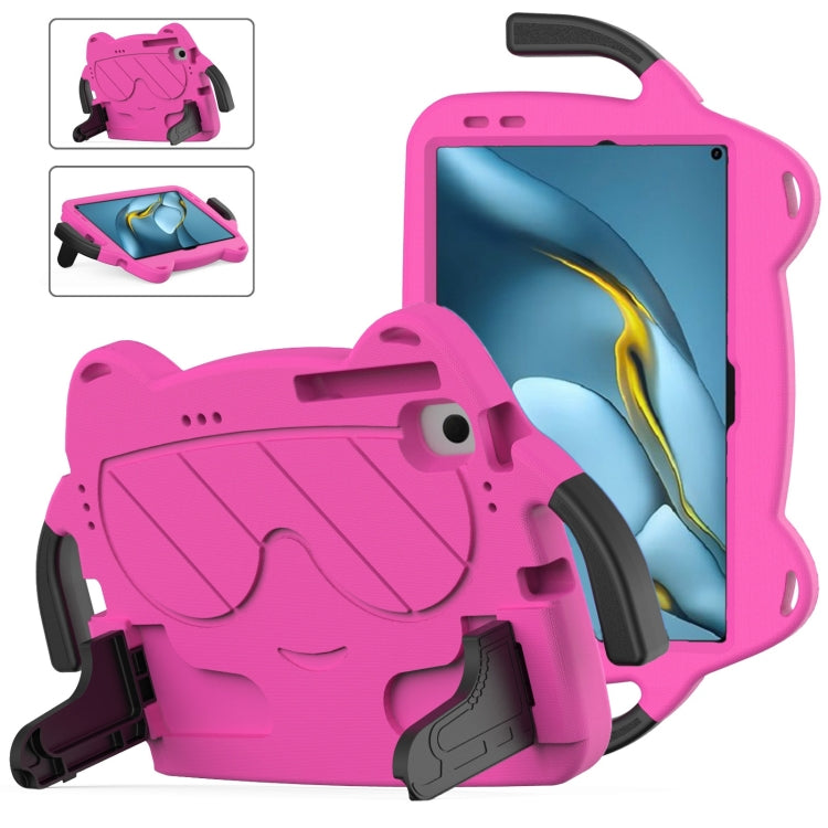 For Huawei Matepad Pro 10.8 2021/2019 Ice Baby EVA Shockproof Hard PC Tablet Case(Rose Red+Black) - Huawei by PMC TechLife | Online Shopping South Africa | PMC TechLife | Buy Now Pay Later Mobicred