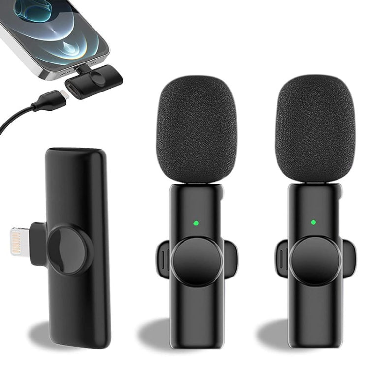 Bluetooth  Mini Microphone Wireless Lavalier Noise Reduction Microphone for iPhone / iPad, with 8 Pin Receiver & Single Microphone - Microphone by PMC TechLife | Online Shopping South Africa | PMC TechLife