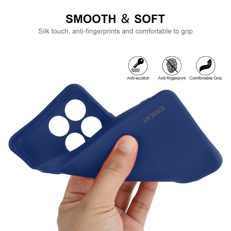 For Xiaomi Poco F6 Pro / Redmi K70 ENKAY Hat-Prince Liquid Silicone Shockproof Soft Phone Case(Dark Blue) - Xiaomi Cases by ENKAY | Online Shopping South Africa | PMC Jewellery | Buy Now Pay Later Mobicred