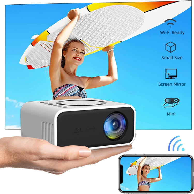 YT300 Home Multimedia Mini Remote Projector Support Mobile Phone(US Plug White) - Mini Projector by PMC TechLife | Online Shopping South Africa | PMC TechLife | Buy Now Pay Later Mobicred