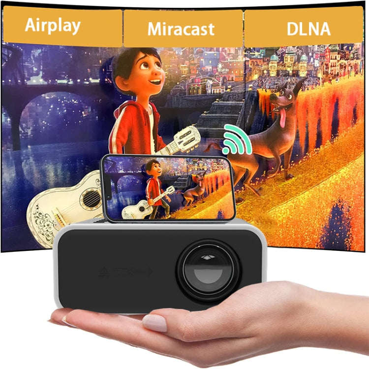 YT300 Home Multimedia Mini Remote Projector Support Mobile Phone(US Plug White) - Mini Projector by PMC TechLife | Online Shopping South Africa | PMC TechLife | Buy Now Pay Later Mobicred