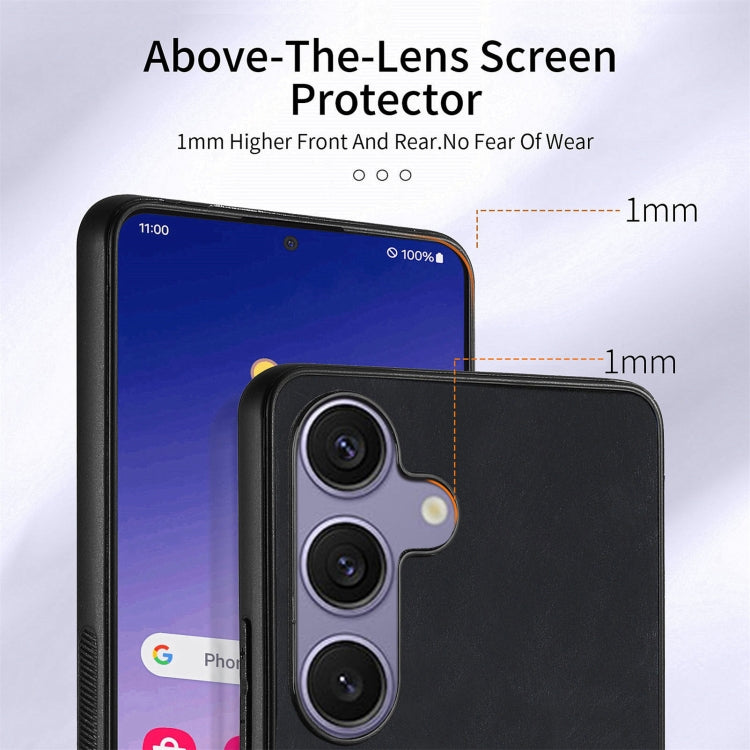 For Samsung Galaxy S25+ 5G Retro Skin-feel Ring Card Wallet Phone Case(Black) - Galaxy S25+ 5G Cases by PMC TechLife | Online Shopping South Africa | PMC TechLife | Buy Now Pay Later Mobicred