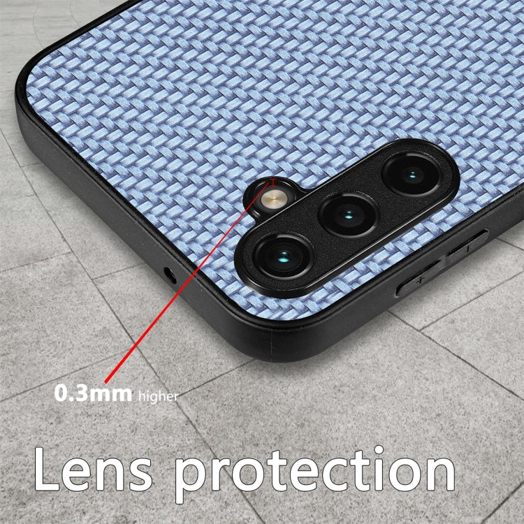 For Samsung Galaxy S25 5G Carbon Fiber Texture Leather Back Cover Phone Case(Green) - Galaxy Phone Cases by PMC Jewellery | Online Shopping South Africa | PMC Jewellery | Buy Now Pay Later Mobicred