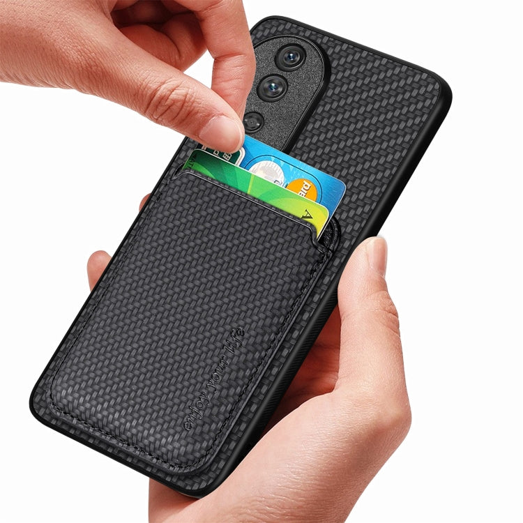 For Honor 80 Pro Carbon Fiber Leather Card Magsafe Phone Case(Brown) - free shipping - PMC TechLife - Order now!