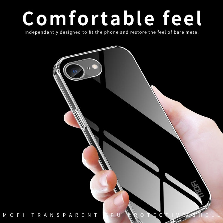 For iPhone 16e MOFI Ming Series Ultra-thin TPU Phone Case(Transparent) - iPhone 16e Cases by MOFI | Online Shopping South Africa | PMC TechLife | Buy Now Pay Later Mobicred