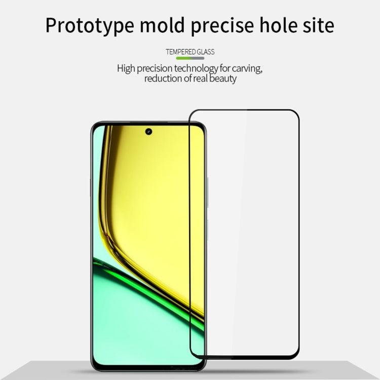 For Realme C67 5G PINWUYO 9H 2.5D Full Screen Tempered Glass Film(Black) - Realme Tempered Glass by PINWUYO | Online Shopping South Africa | PMC TechLife | Buy Now Pay Later Mobicred