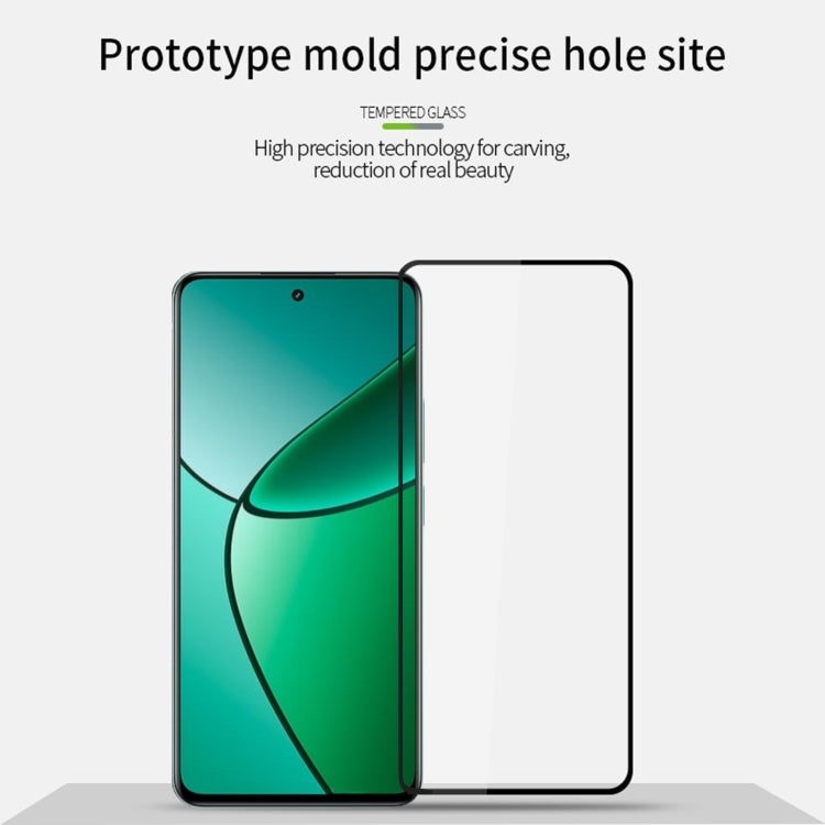 For Realme 12+ PINWUYO 9H 2.5D Full Screen Tempered Glass Film(Black) - Realme Tempered Glass by PINWUYO | Online Shopping South Africa | PMC TechLife | Buy Now Pay Later Mobicred