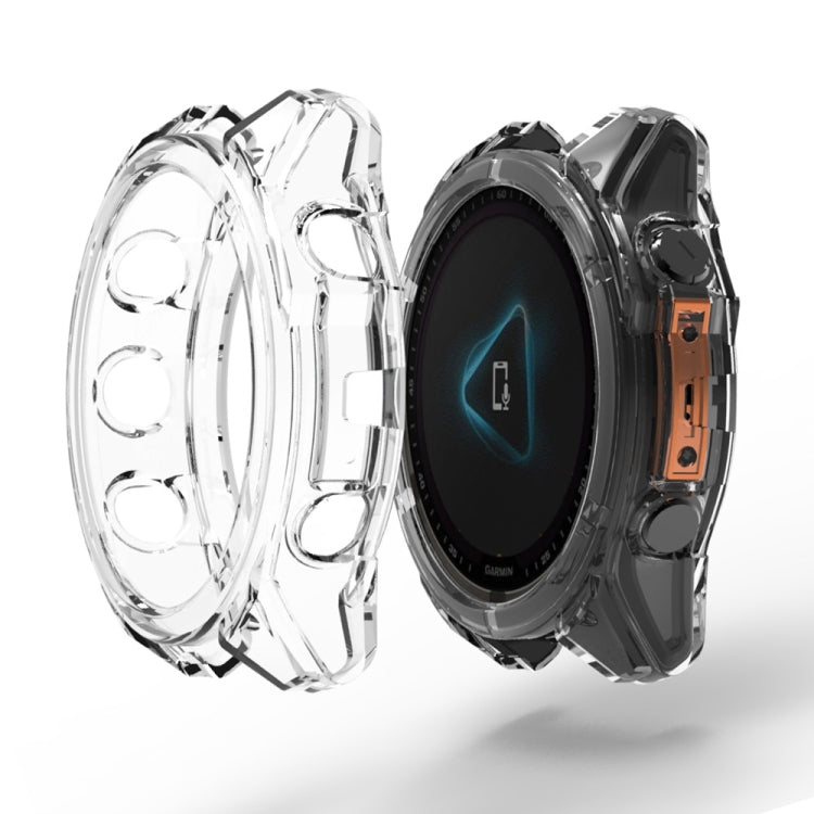 For Garmin Fenix 8 AMOLED 43mm ENKAY Hat-Prince Transparent TPU Frame Drop Protection Case(Transparent) - free shipping - PMc TechLife - Order now!
