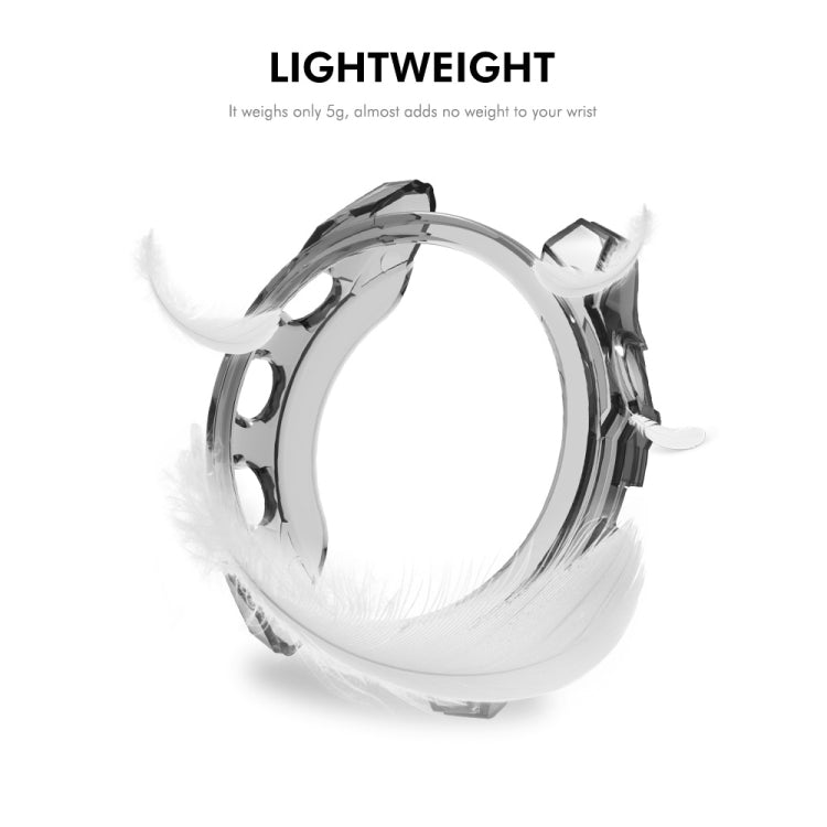 For Garmin Fenix 8 AMOLED 43mm ENKAY Hat-Prince Transparent TPU Frame Drop Protection Case(Purple) - free shipping - PMc TechLife - Order now!