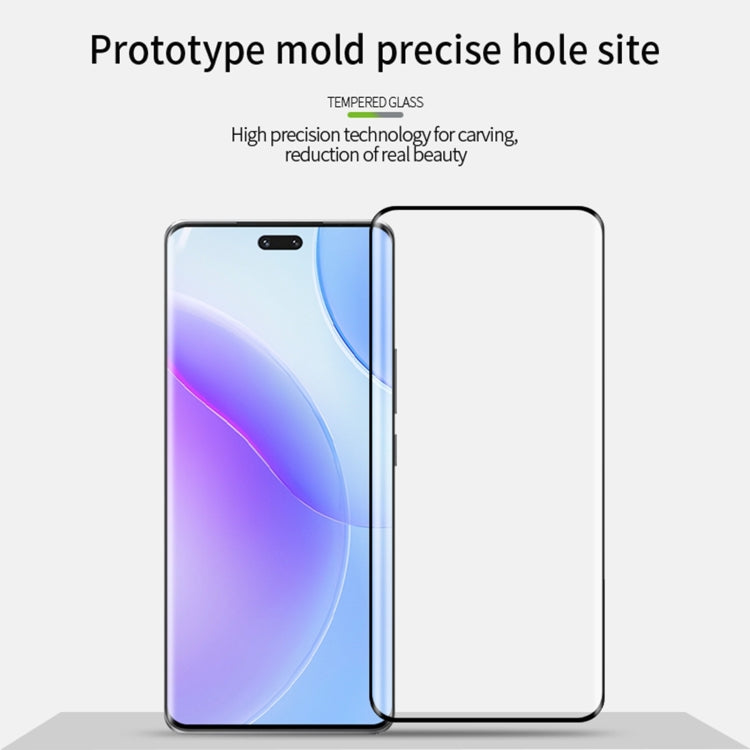 For Honor 90 Pro MOFI 9H 3D Hot Bending Tempered Glass Film(Black) - Honor Tempered Glass by MOFI | Online Shopping South Africa | PMC TechLife | Buy Now Pay Later Mobicred