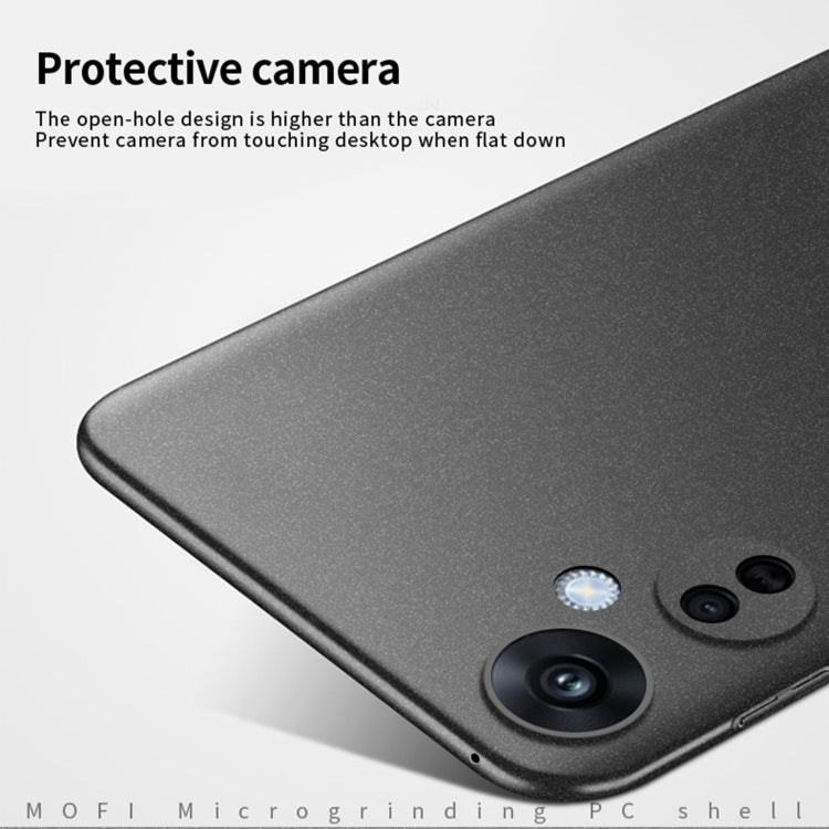 For OPPO K11X 5G MOFI Fandun Series Frosted PC Ultra-thin All-inclusive Phone Case(Black) - OPPO Cases by MOFI | Online Shopping South Africa | PMC TechLife