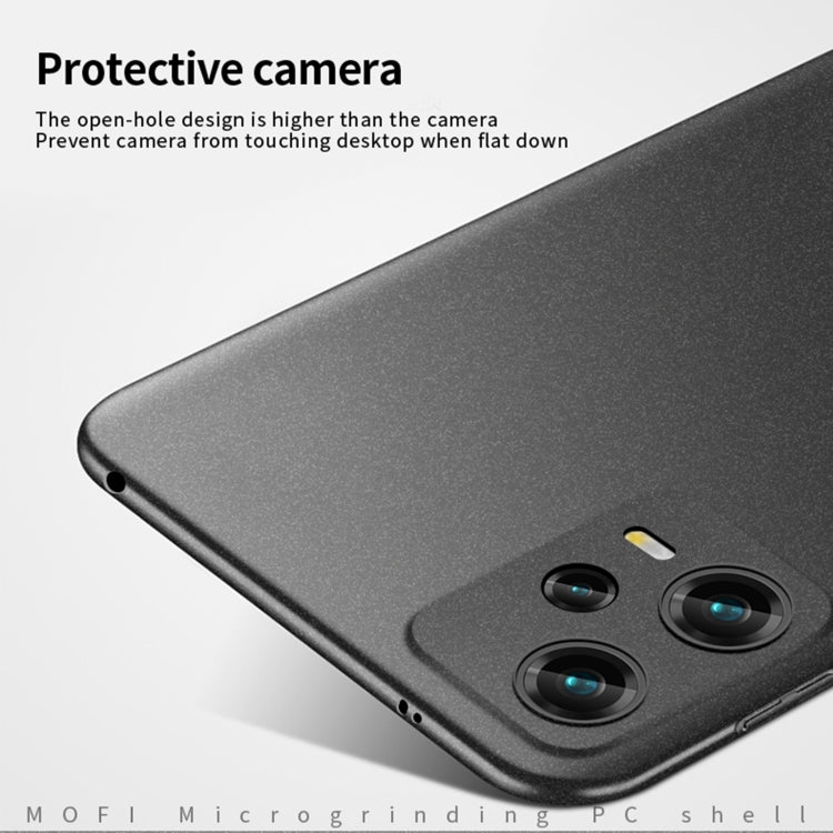 For Xiaomi Redmi Note 12 Global MOFI Fandun Series Frosted PC Ultra-thin All-inclusive Phone Case(Gray) - Note 12 Pro Cases by MOFI | Online Shopping South Africa | PMC TechLife