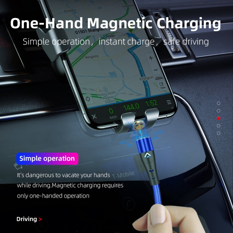 ENKAY 3A USB to 8 Pin Magnetic Fast Charging Data Cable with LED Light, Length:1m(Black) - free shipping - PMC Jewellery - Order now!
