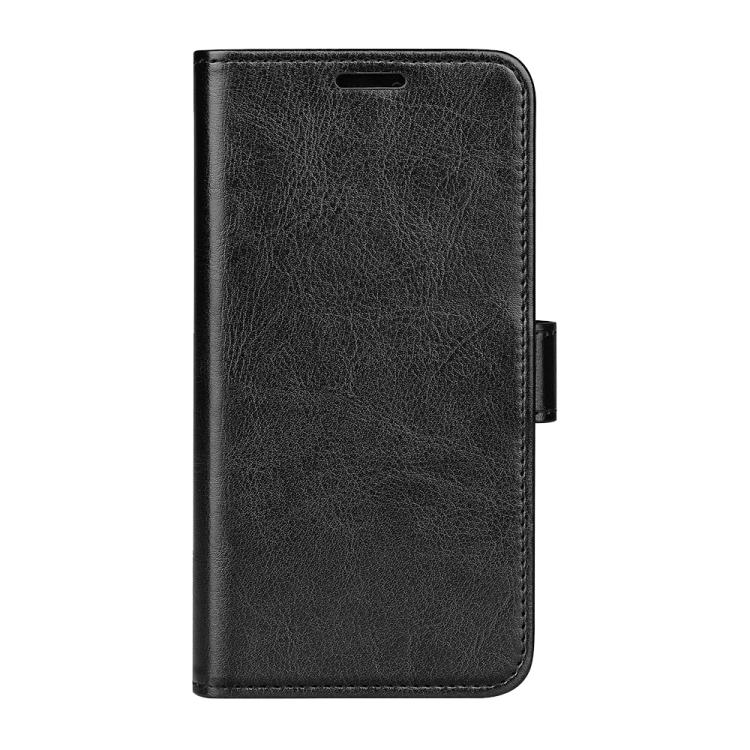 For iPhone 16e R64 Texture Horizontal Flip Leather Phone Case(Black) - iPhone 16e Cases by PMC TechLife | Online Shopping South Africa | PMC TechLife | Buy Now Pay Later Mobicred