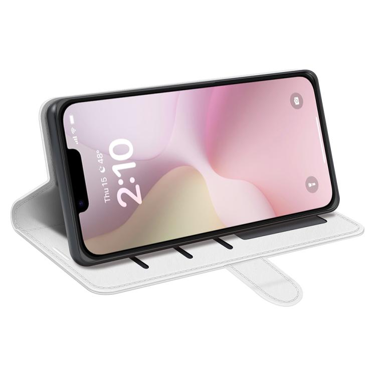 For iPhone 16e R64 Texture Horizontal Flip Leather Phone Case(White) - iPhone 16e Cases by PMC TechLife | Online Shopping South Africa | PMC TechLife | Buy Now Pay Later Mobicred