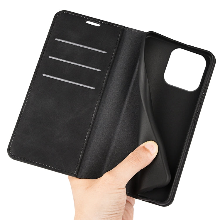 For iPhone 16 Pro Max Retro-skin Magnetic Suction Leather Phone Case(Black) - iPhone 16 Pro Max Cases by PMC TechLife | Online Shopping South Africa | PMC TechLife | Buy Now Pay Later Mobicred