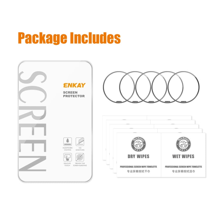 For Garmin Epix Pro Gen 2 51mm 5pcs ENKAY 3D Full Coverage Soft PC Edge + PMMA HD Screen Protector Film - Screen Protector by ENKAY | Online Shopping South Africa | PMC TechLife