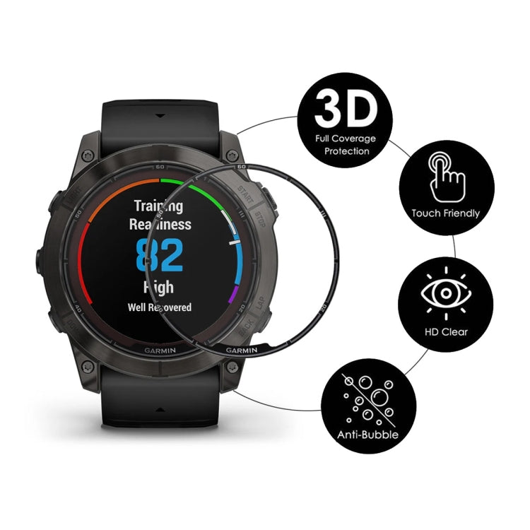 For Garmin Fenix 7 Pro 5pcs ENKAY 3D Full Coverage Soft PC Edge PMMA HD Screen Protector Film - free shipping - PMC TechLife - Order now!