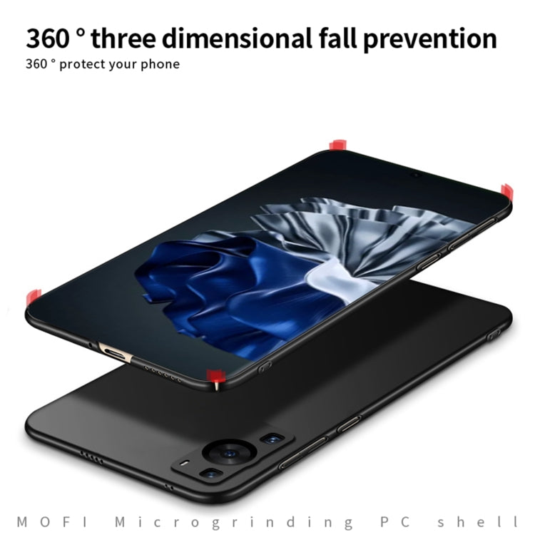 For Huawei P60 / P60 Pro MOFI Fandun Series Frosted PC Ultra-thin All-inclusive Phone Case(Black) - Huawei Cases by MOFI | Online Shopping South Africa | PMC TechLife | Buy Now Pay Later Mobicred