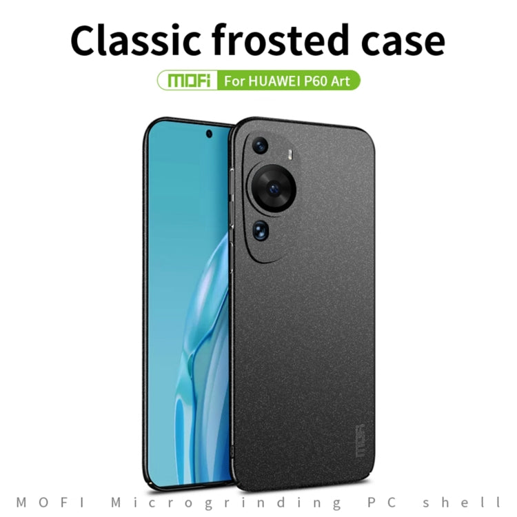 For Huawei P60 Art MOFI Fandun Series Frosted PC Ultra-thin All-inclusive Phone Case(Green) - Huawei Cases by MOFI | Online Shopping South Africa | PMC TechLife