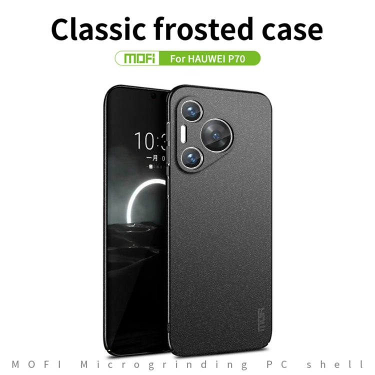 For Huawei Pura 70 MOFI Fandun Series Frosted PC Ultra-thin All-inclusive Phone Case(Gray) - Huawei Cases by MOFI | Online Shopping South Africa | PMC TechLife | Buy Now Pay Later Mobicred