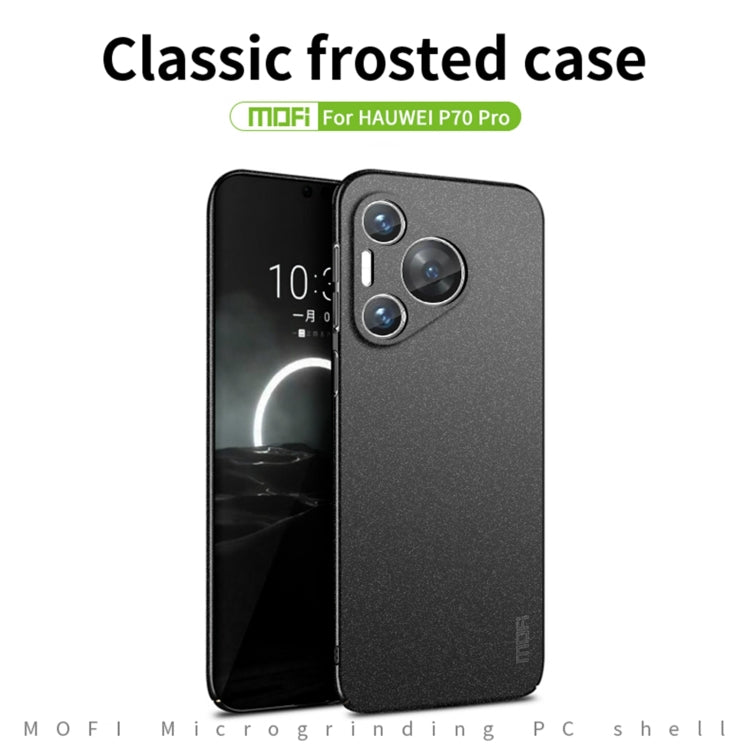 For Huawei Pura 70 Pro MOFI Fandun Series Frosted PC Ultra-thin All-inclusive Phone Case(Black) - Huawei Cases by MOFI | Online Shopping South Africa | PMC TechLife | Buy Now Pay Later Mobicred