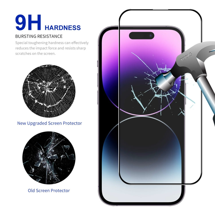For iPhone 16 Pro ENKAY Full Glue High Aluminum-silicon Tempered Glass Film - free shipping - PMC TechLife - Order now!