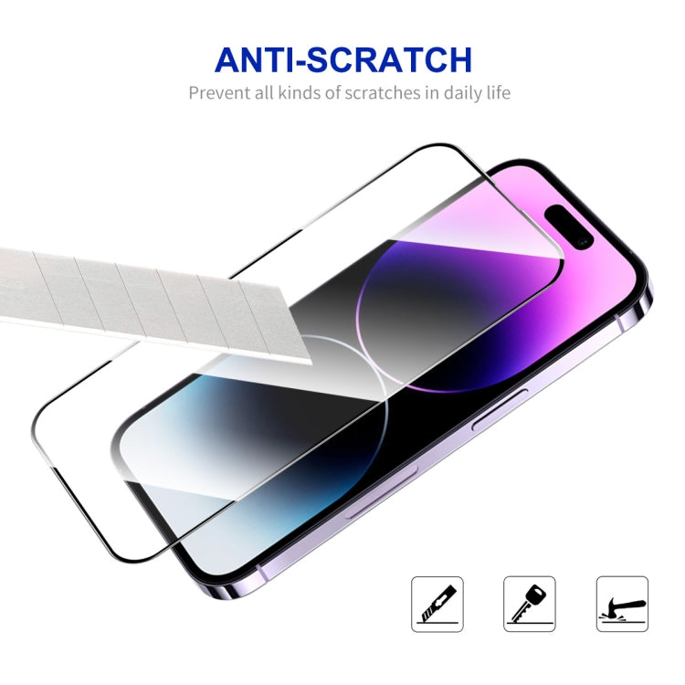 For iPhone 16 2pcs ENKAY Full Glue High Aluminum-silicon Tempered Glass Film - iPhone 16 Tempered Glass by ENKAY | Online Shopping South Africa | PMC TechLife | Buy Now Pay Later Mobicred