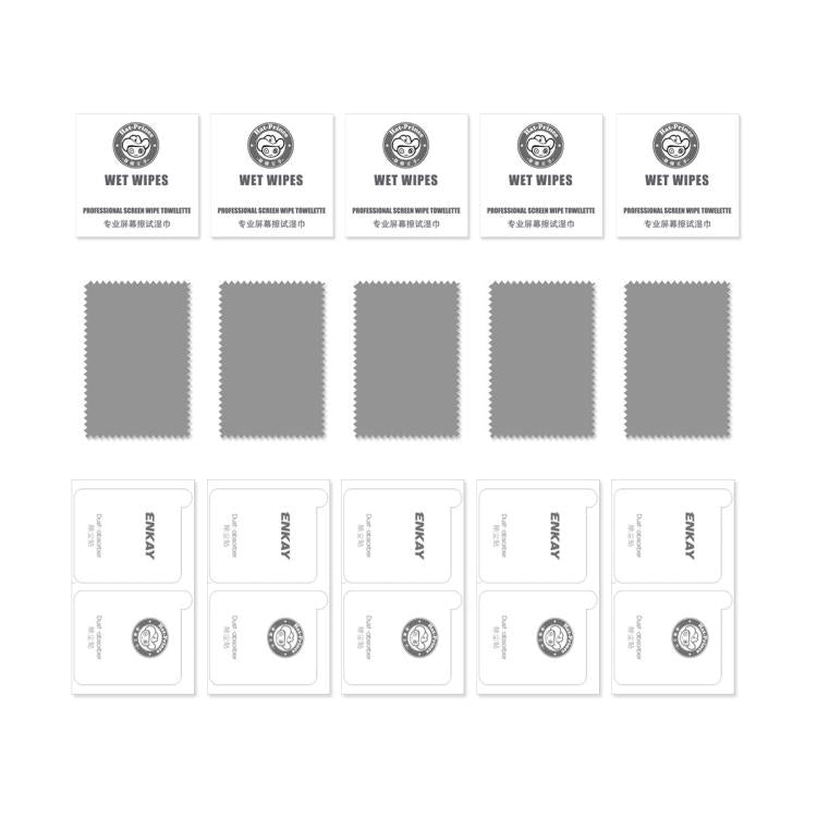 For iPhone 16e 5pcs ENKAY Full Glue High Aluminum-silicon Tempered Glass Film - free shipping - PMc TechLife - Order now!