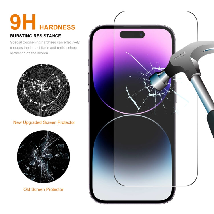 For iPhone 15 Pro Max 5pcs ENKAY 0.26mm 9H 2.5D High Aluminum-silicon Tempered Glass Film - free shipping - PMC Jewellery - Order now!