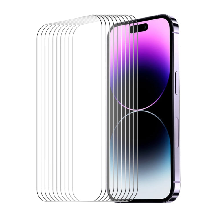 For iPhone 16 Pro Max 10pcs ENKAY 0.26mm 9H 2.5D High Aluminum-silicon Tempered Glass Film - free shipping - PMC TechLife - Order now!