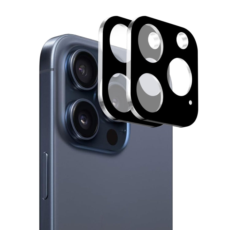 For iPhone 16 Pro / 16 Pro Max 2pcs ENKAY Hat-Prince 9H Rear Camera Lens Tempered Glass Film - iPhone 16 Pro Max Tempered Glass by ENKAY | Online Shopping South Africa | PMC TechLife | Buy Now Pay Later Mobicred