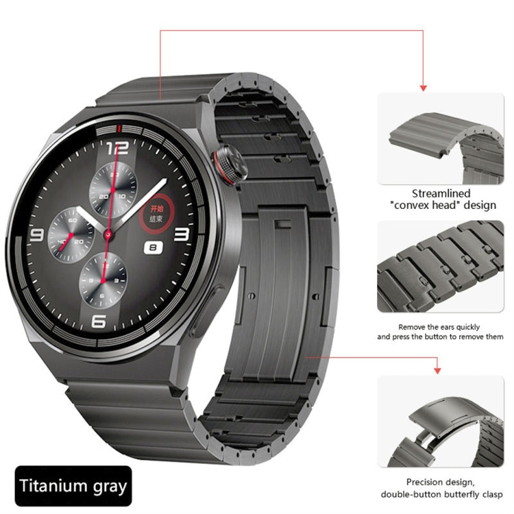 For Huawei Watch GT3 Pro 46mm Titanium Alloy Quick Release Watch Band(Gray) - Watch Bands by PMC TechLife | Online Shopping South Africa | PMC TechLife