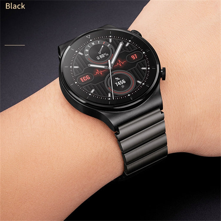 For Huawei Watch GT3 46mm Titanium Alloy Quick Release Watch Band(Black) - Watch Bands by PMC TechLife | Online Shopping South Africa | PMC TechLife