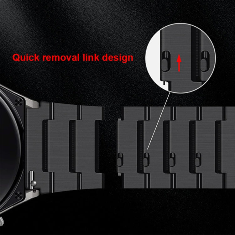 For Huawei Watch GT2 46mm Titanium Alloy Quick Release Watch Band(Silver) - Watch Bands by PMC TechLife | Online Shopping South Africa | PMC TechLife