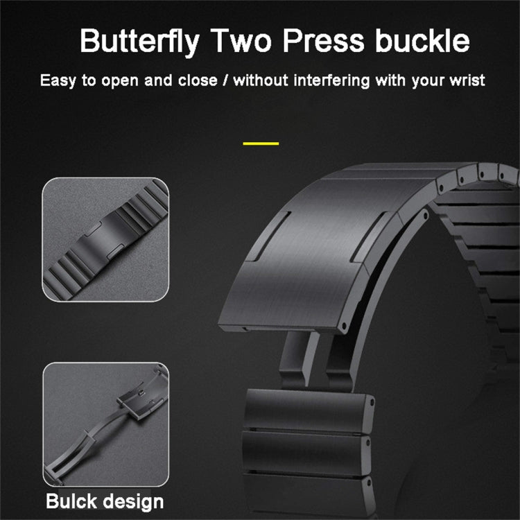 For Honor Magic Watch 2 46mm Titanium Alloy Quick Release Watch Band(Black) - Watch Bands by PMC TechLife | Online Shopping South Africa | PMC TechLife