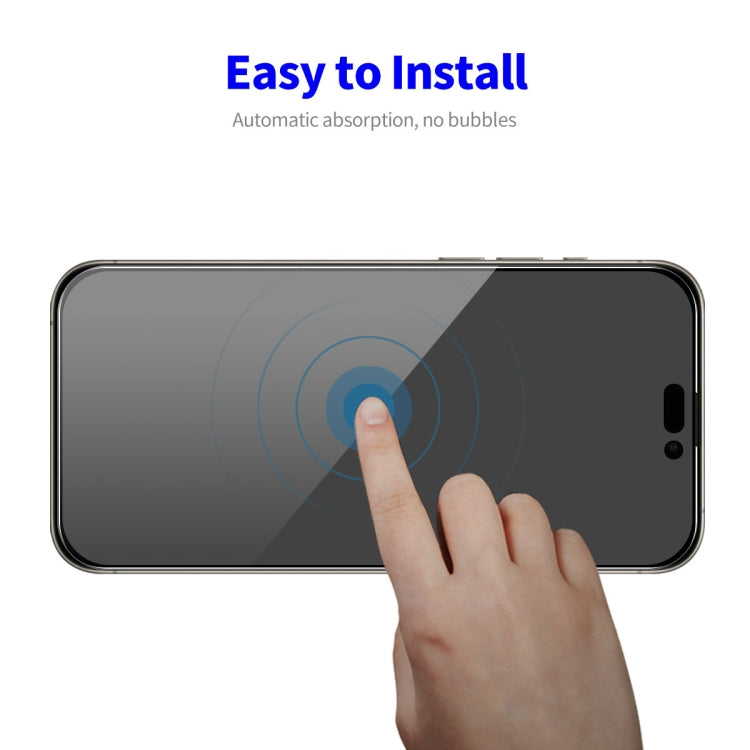 For iPhone 16 Pro 2pcs ENKAY Hat-Prince 28�� Anti-peeping Tempered Glass Protector Full Screen Film - iPhone 16 Pro Tempered Glass by ENKAY | Online Shopping South Africa | PMC TechLife | Buy Now Pay Later Mobicred