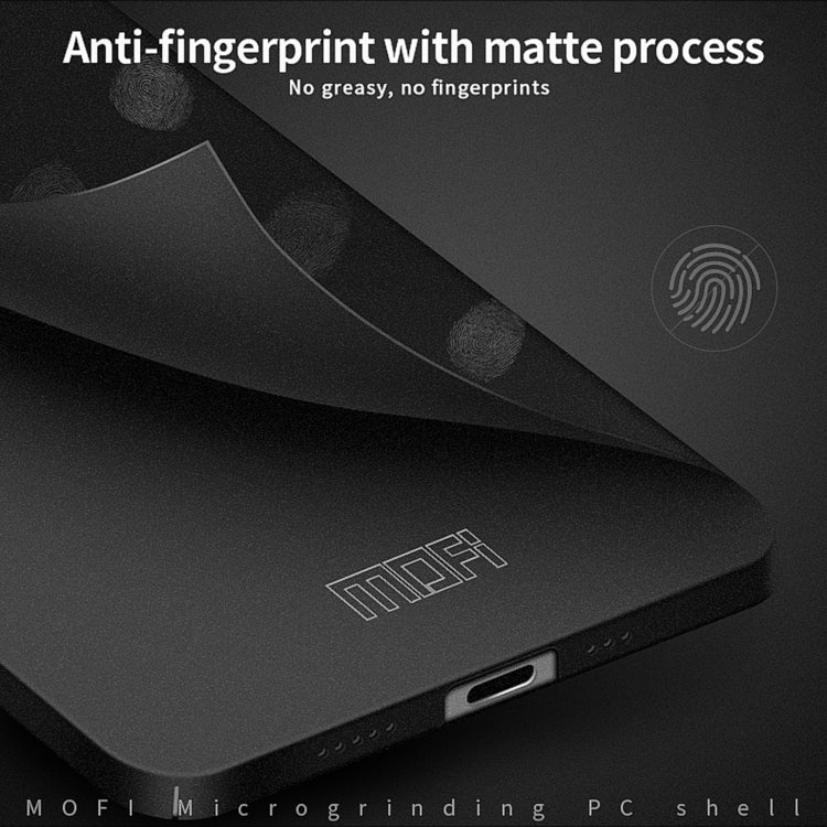 For iPhone 15 MOFI Fandun Series Frosted PC Ultra-thin All-inclusive Phone Case(Black) - iPhone 15 Cases by MOFI | Online Shopping South Africa | PMC TechLife | Buy Now Pay Later Mobicred